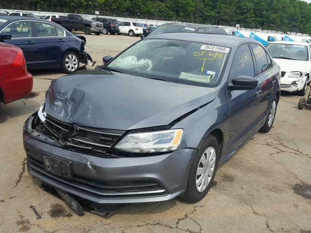 3VW1K7AJ7FM304363 - 2015 VOLKSWAGEN JETTA BASE 灰色 照片 2