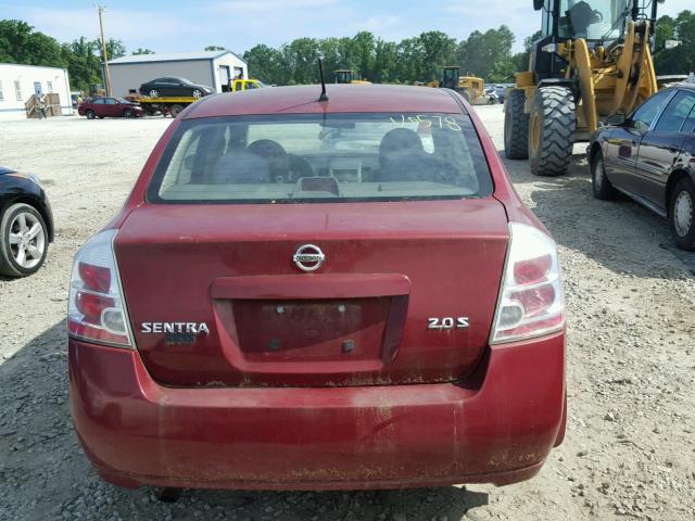 3N1AB61E77L660578 - 2007 NISSAN SENTRA 2.0 BURGUNDY photo 9