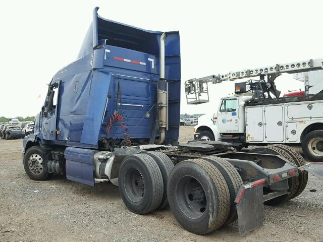 4V4NC9GH27N480461 - 2007 VOLVO VN VNL BLUE photo 3