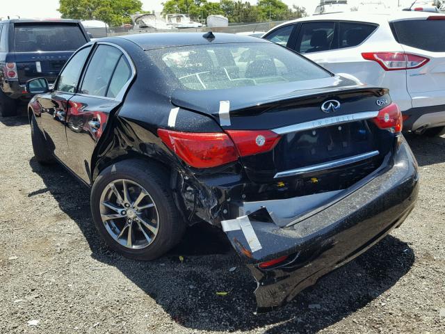 JN1BV7AP0FM356239 - 2015 INFINITI Q50 BASE BLACK photo 3