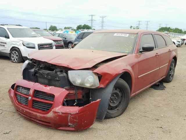 2D8FV47T07H607588 - 2007 DODGE MAGNUM SE RED photo 2