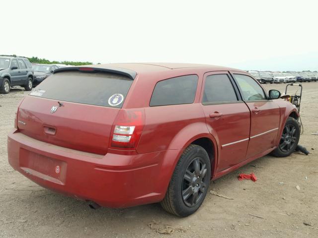 2D8FV47T07H607588 - 2007 DODGE MAGNUM SE RED photo 4