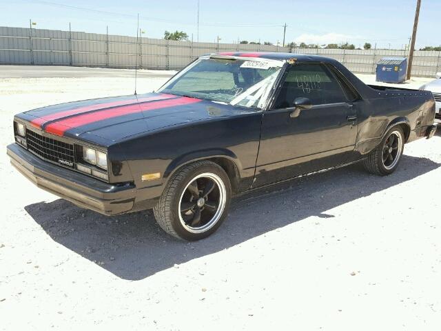 1GCCW80H0DR100424 - 1983 CHEVROLET EL CAMINO BLACK photo 2