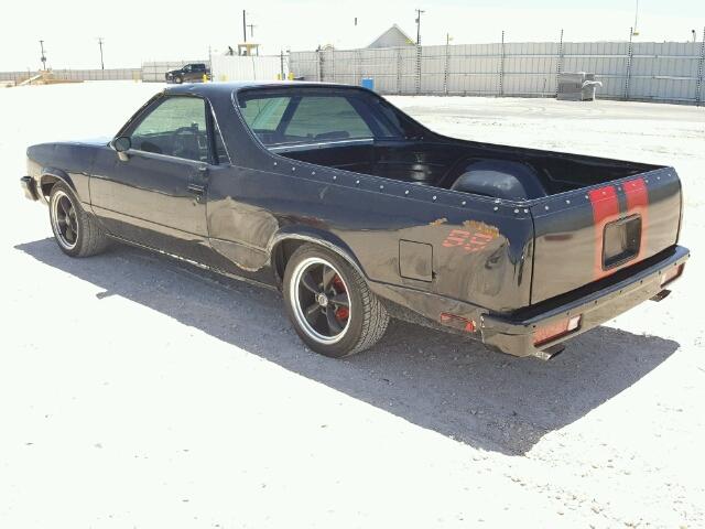 1GCCW80H0DR100424 - 1983 CHEVROLET EL CAMINO BLACK photo 3