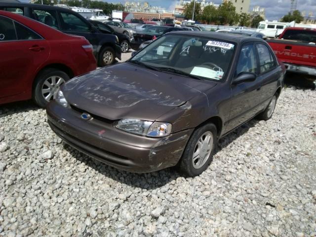 1Y1SK5286XZ446223 - 1999 CHEVROLET GEO PRIZM 棕色 照片 2