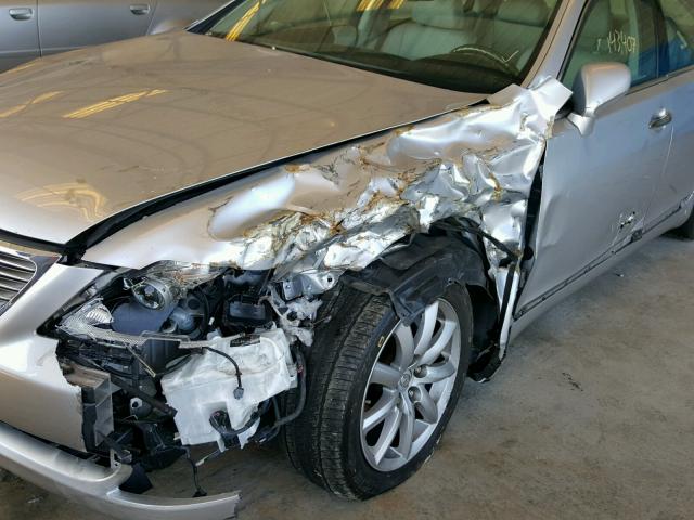 JTHBL46F775002133 - 2007 LEXUS LS 460 GRAY photo 9