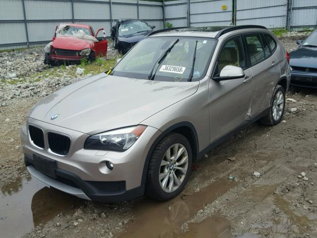 WBAVL1C51EVY15969 - 2014 BMW X1 XDRIVE2 GRAY photo 2