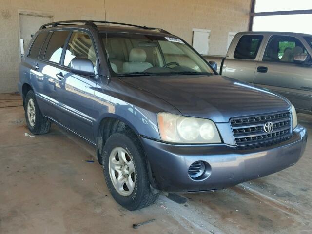 JTEGD21A930069016 - 2003 TOYOTA HIGHLANDER BLUE photo 1