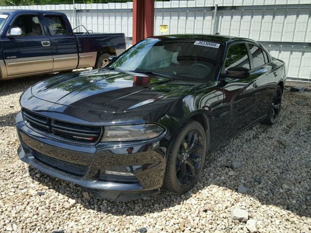 2C3CDXHG4HH630403 - 2017 DODGE CHARGER SX BLACK photo 2