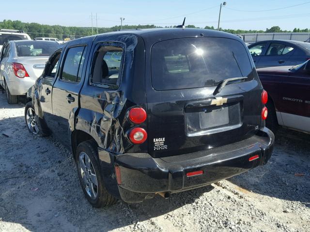 3GNCA13D48S713946 - 2008 CHEVROLET HHR LS BLACK photo 3