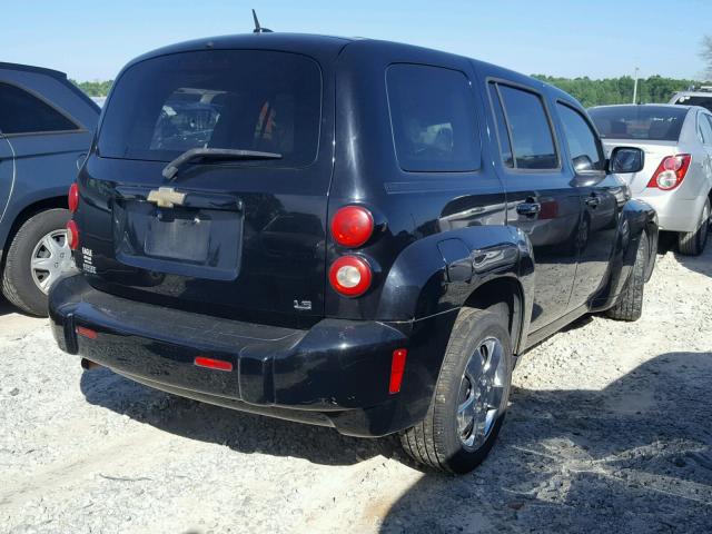 3GNCA13D48S713946 - 2008 CHEVROLET HHR LS BLACK photo 4