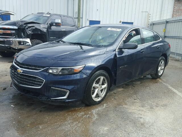 1G1ZB5ST1HF169872 - 2017 CHEVROLET MALIBU LS BLUE photo 2