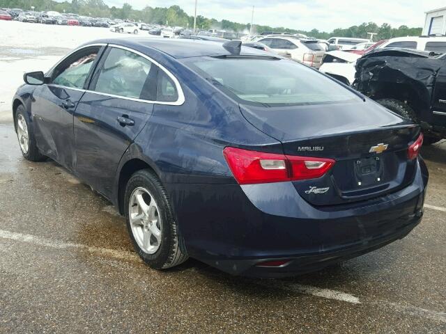 1G1ZB5ST1HF169872 - 2017 CHEVROLET MALIBU LS BLUE photo 3