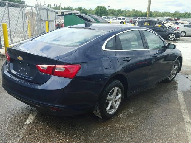 1G1ZB5ST1HF169872 - 2017 CHEVROLET MALIBU LS BLUE photo 4