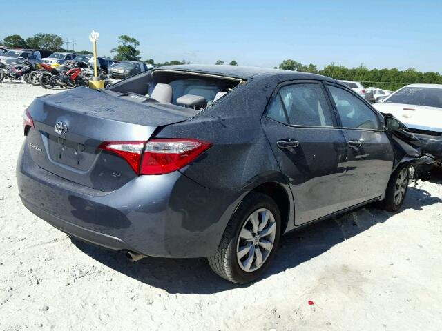 2T1BURHE2GC714505 - 2016 TOYOTA COROLLA L GRAY photo 4