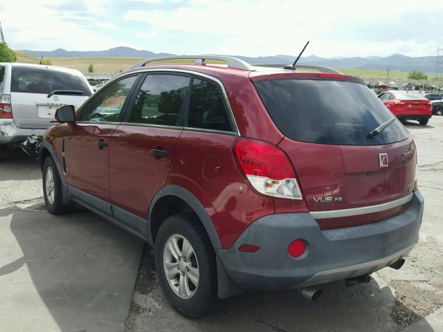 3GSDL43N09S596843 - 2009 SATURN VUE XE RED photo 3
