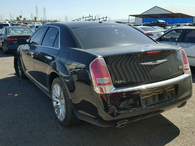 2C3CCAAGXDH697477 - 2013 CHRYSLER 300 BLACK photo 3