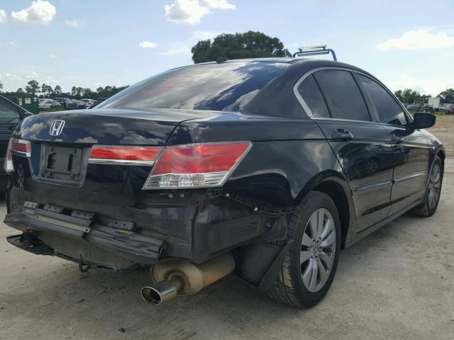 1HGCP2F83BA040539 - 2011 HONDA ACCORD EXL BLACK photo 4