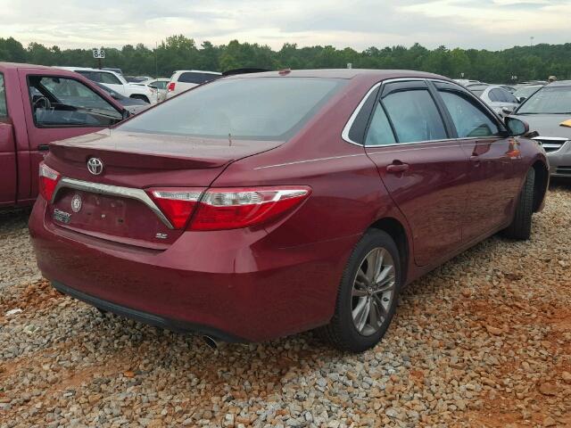 4T1BF1FK7GU573465 - 2016 TOYOTA CAMRY LE RED photo 4