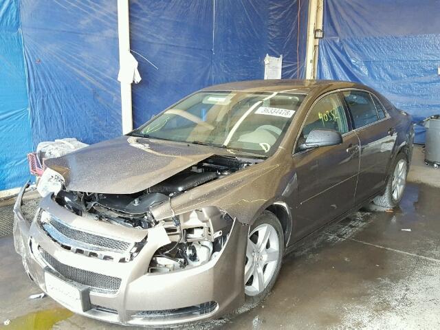 1G1ZA5EU8BF105178 - 2011 CHEVROLET MALIBU LS BROWN photo 2