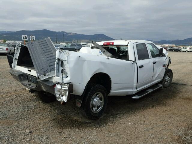 3D73Y3CL9AG128334 - 2010 DODGE RAM 3500 WHITE photo 4