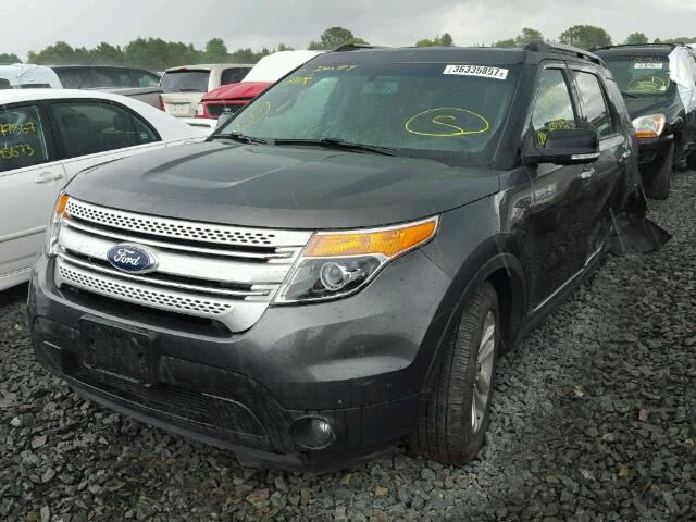 1FM5K8D86FGC50000 - 2015 FORD EXPLORER X BLACK photo 2