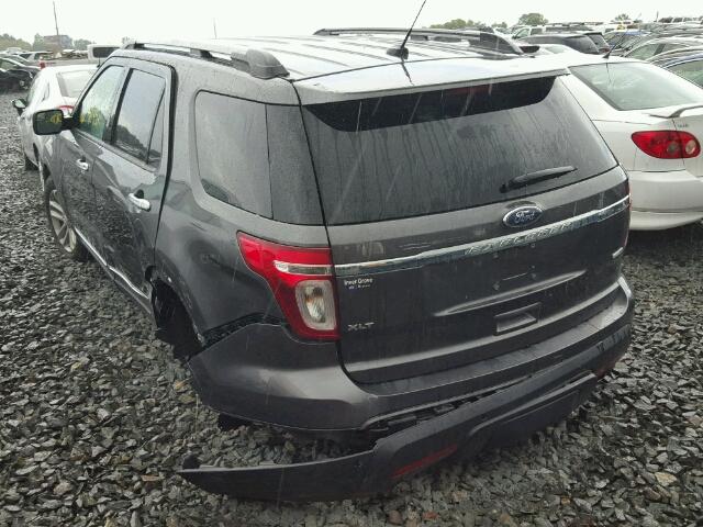 1FM5K8D86FGC50000 - 2015 FORD EXPLORER X BLACK photo 3