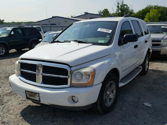 1D4HB58N55F534662 - 2005 DODGE DURANGO LI WHITE photo 2