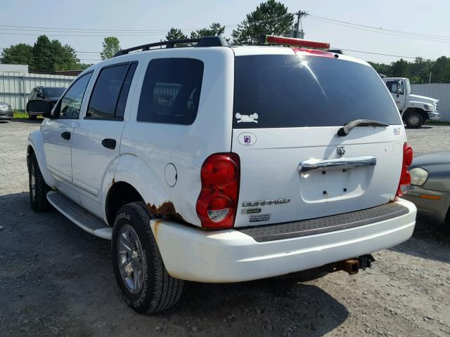 1D4HB58N55F534662 - 2005 DODGE DURANGO LI WHITE photo 3