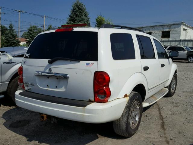 1D4HB58N55F534662 - 2005 DODGE DURANGO LI WHITE photo 4