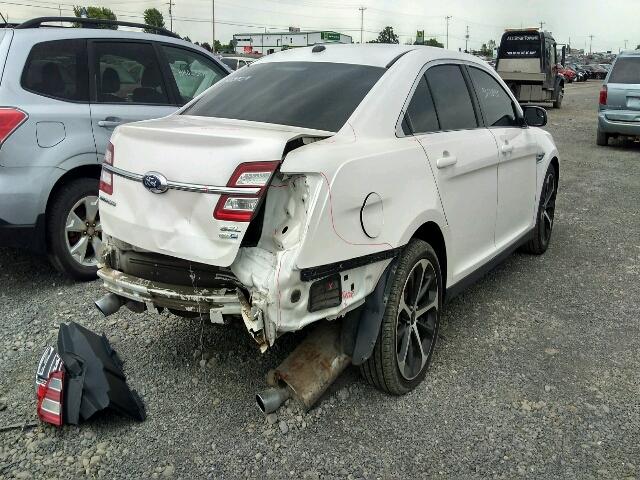 1FAHP2H83FG155524 - 2015 FORD TAURUS SEL WHITE photo 4