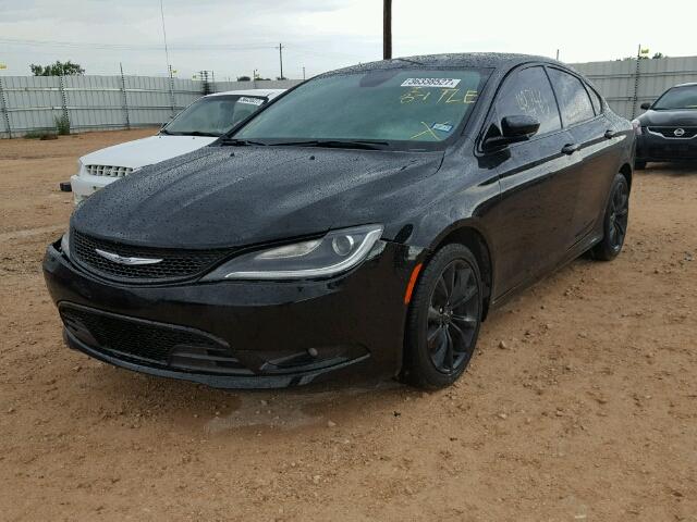 1C3CCCBB8FN555217 - 2015 CHRYSLER 200 S BLACK photo 2