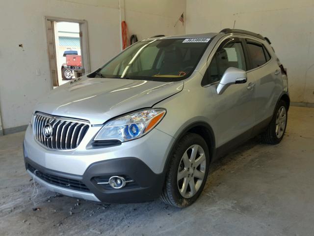 KL4CJBSB9EB585994 - 2014 BUICK ENCORE CON SILVER photo 2