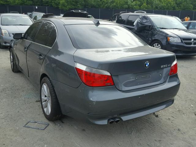 WBANF73527CU21745 - 2007 BMW 530 XI GRAY photo 3