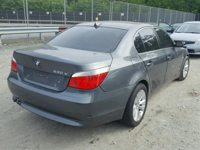 WBANF73527CU21745 - 2007 BMW 530 XI GRAY photo 4