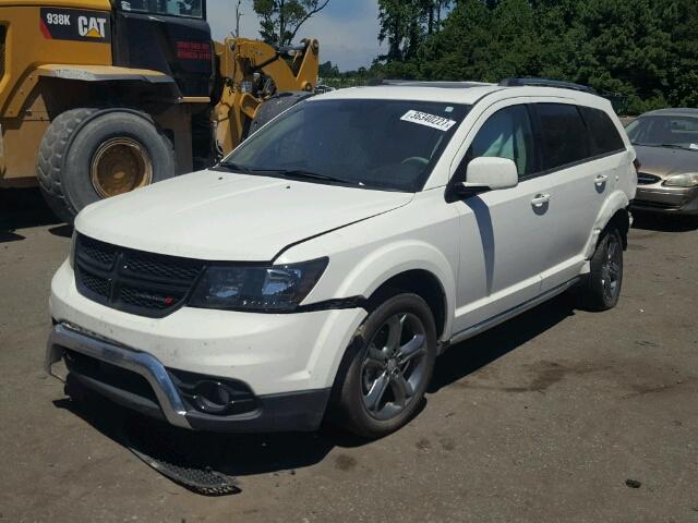 3C4PDCGG7GT225777 - 2016 DODGE JOURNEY CR WHITE photo 2