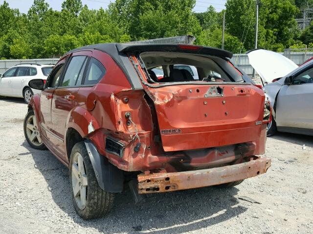 1B3HE78K57D600567 - 2007 DODGE CALIBER R/ ORANGE photo 3