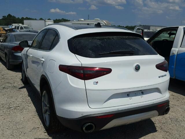 ZASFAKBN8J7B81876 - 2018 ALFA ROMEO STELVIO TI WHITE photo 3