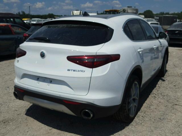 ZASFAKBN8J7B81876 - 2018 ALFA ROMEO STELVIO TI WHITE photo 4