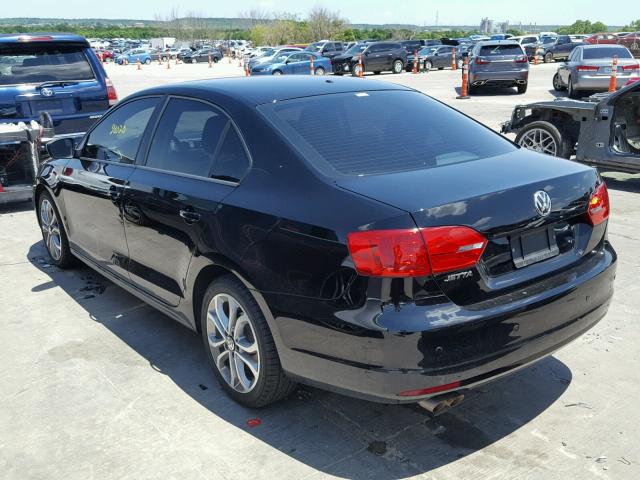 3VW2K7AJ2DM295282 - 2013 VOLKSWAGEN JETTA BASE 黑色 照片 3