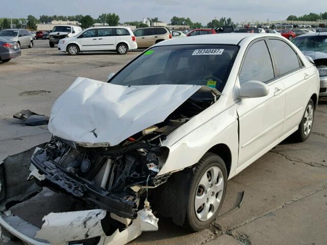 KNAFE121675466324 - 2007 KIA SPECTRA EX WHITE photo 2