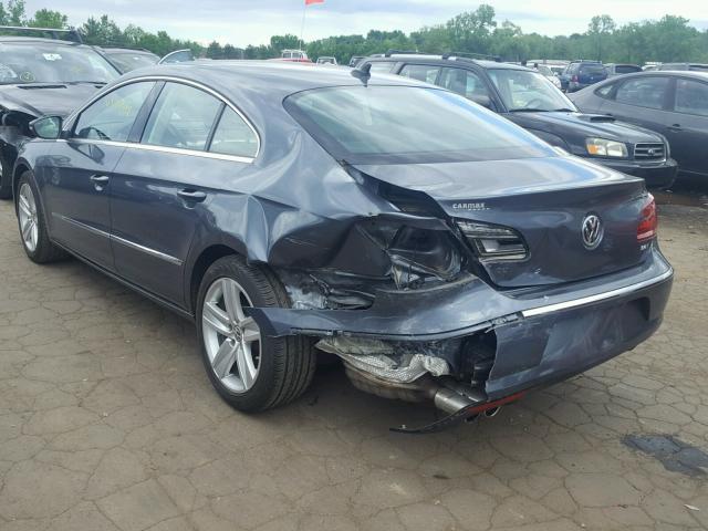 WVWBP7AN4EE523944 - 2014 VOLKSWAGEN CC SPORT GRAY photo 3