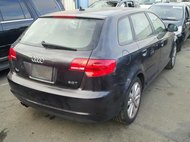 WAUHE78PX9A058751 - 2009 AUDI A3 2.0T GRAY photo 4