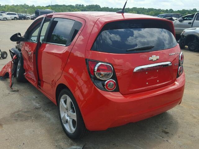 1G1JE6SB7C4222936 - 2012 CHEVROLET SONIC ORANGE photo 3