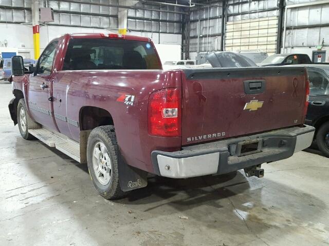 1GCEK14JX8Z225347 - 2008 CHEVROLET SILVERADO MAROON photo 3