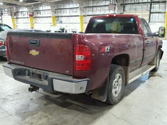 1GCEK14JX8Z225347 - 2008 CHEVROLET SILVERADO MAROON photo 4