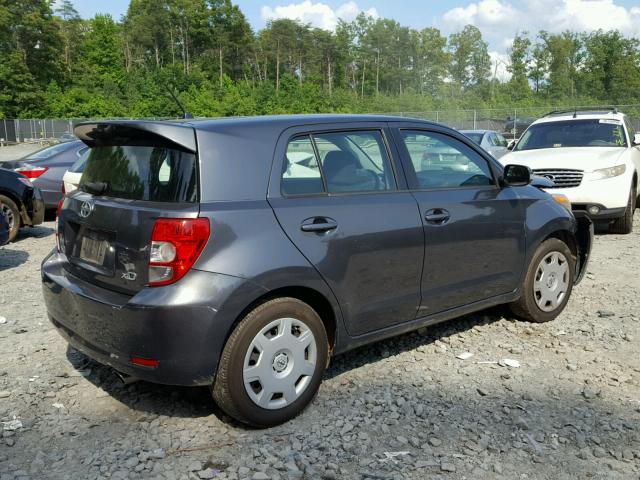 JTKKU4B47A1002322 - 2010 TOYOTA SCION XD CHARCOAL photo 4