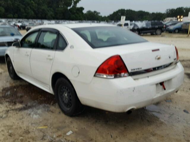 2G1WS57M591209464 - 2009 CHEVROLET IMPALA POL WHITE photo 3