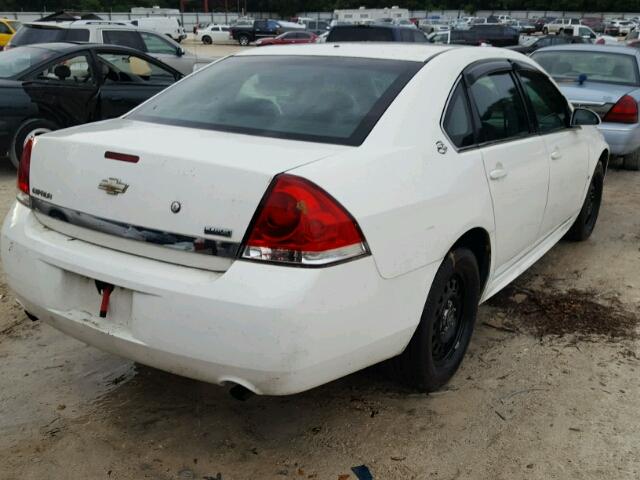 2G1WS57M591209464 - 2009 CHEVROLET IMPALA POL WHITE photo 4