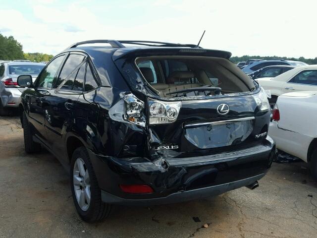 2T2GK31U17C016280 - 2007 LEXUS RX 350 BLACK photo 3